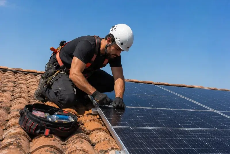 Maintenance et monitoring de panneaux solaires à Scientrier