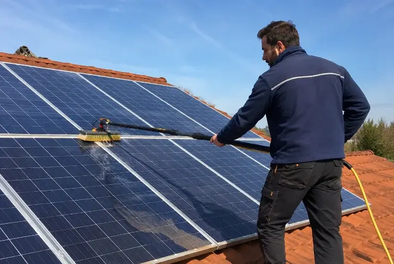 Nettoyage et entretien de panneaux solaires à Scientrier