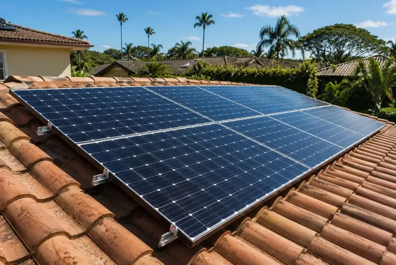 Installation de panneaux solaires à Scientrier